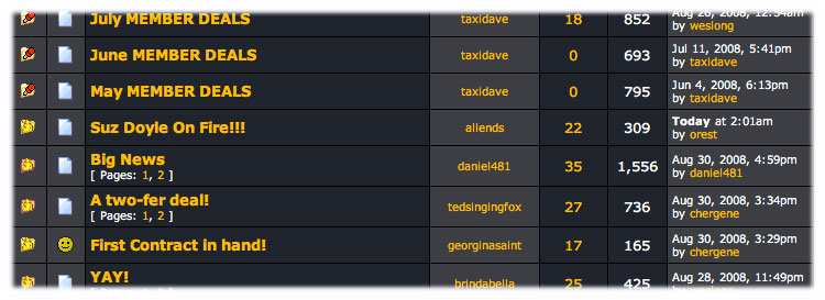 TAXI Message Board